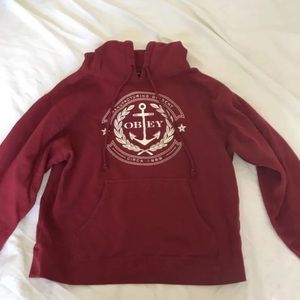 OBEY Maroon Hoodie